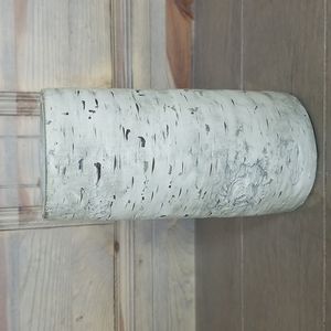 Faux Birch Candle Holder
